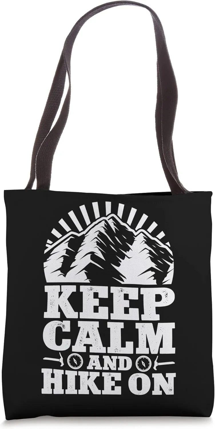 Hiking Hiker Hike Mountaineer Outdoor Tote Bag