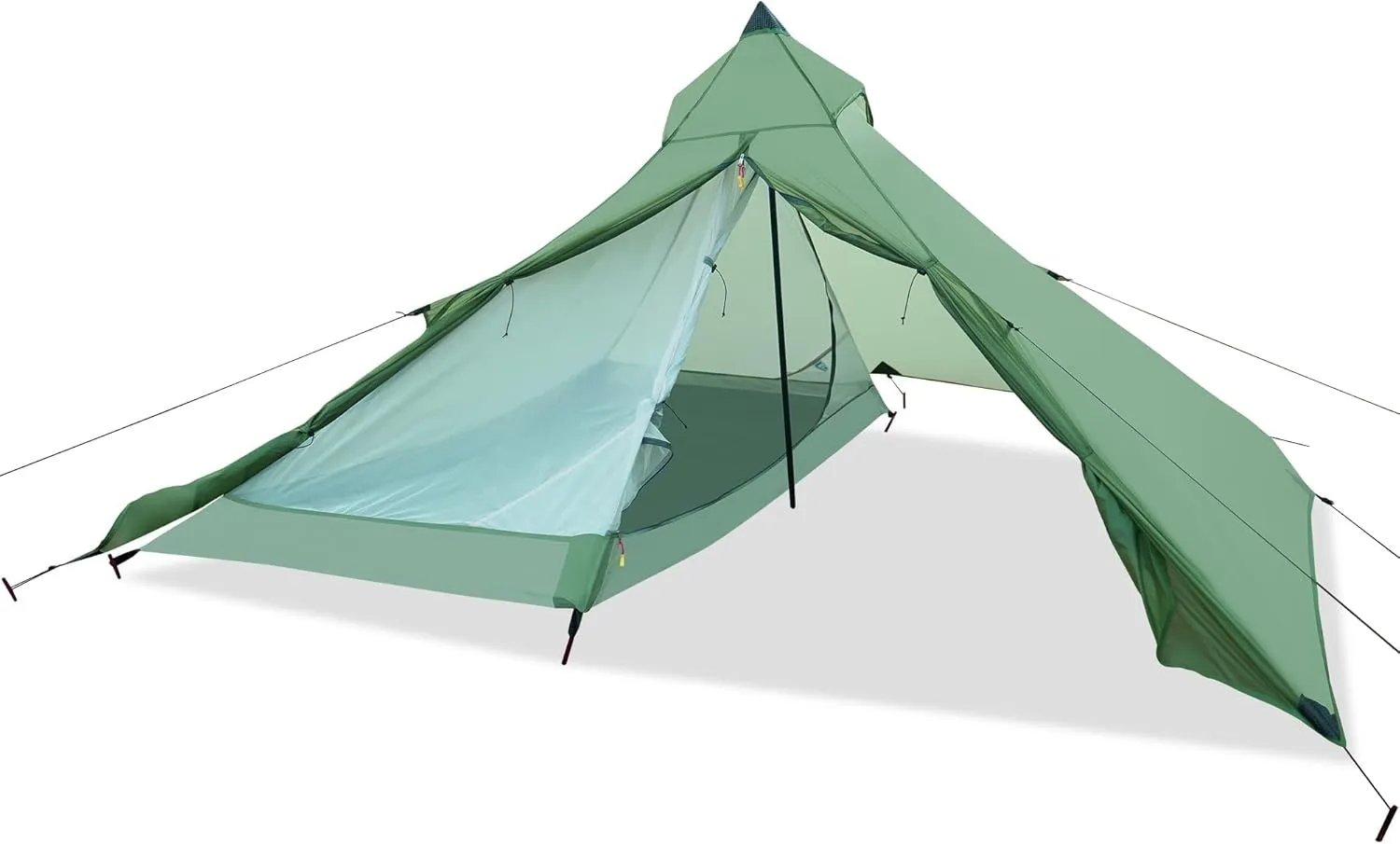 Himalaya Ultralight Backpacking Tent, 1 Person Trekking Pole Camping Tent Lightweight Double Layer Portable for Outdoor Camping Trekking Hiking
