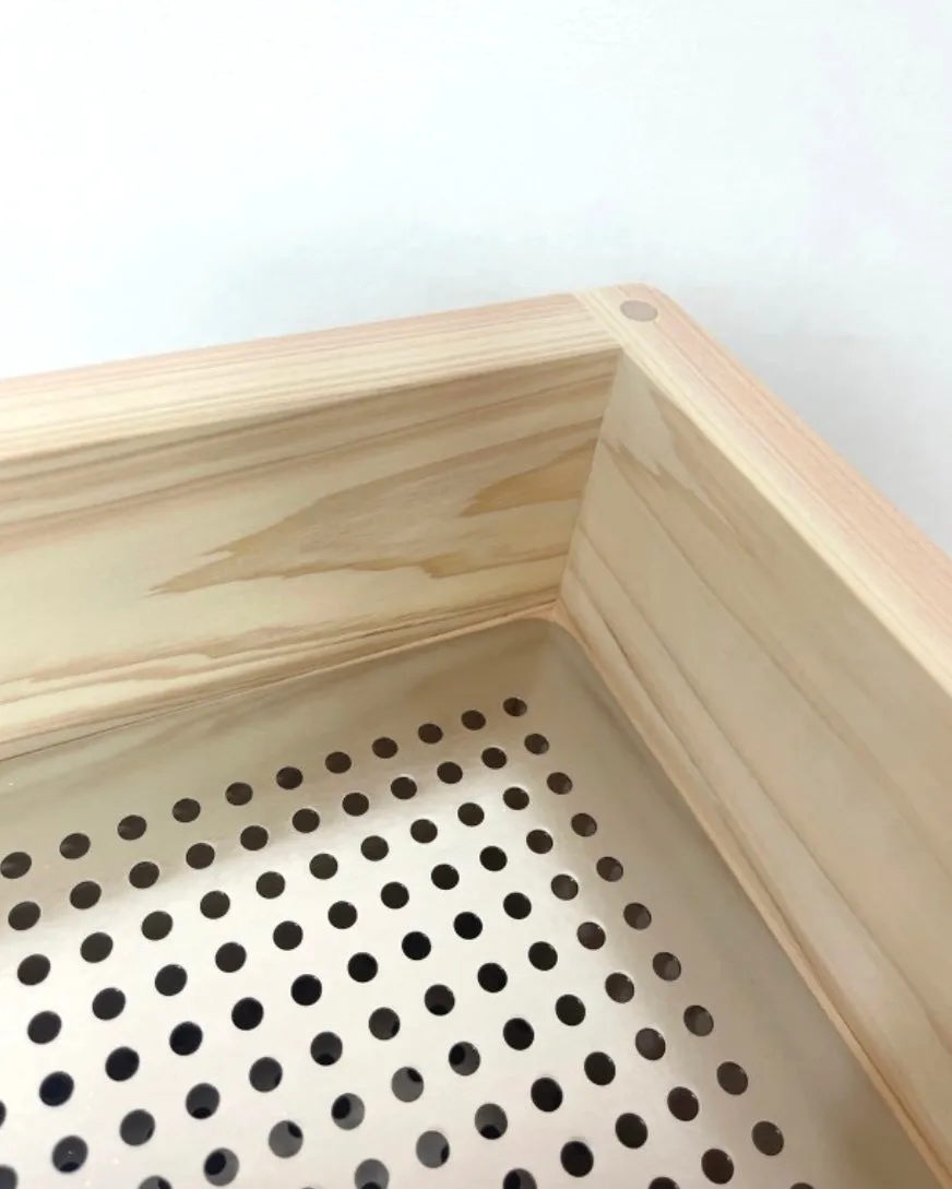 Hinoki Cypress wood steamer 2-tier set