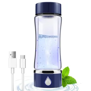Hydrogen Water Bottle 420ml Hydrogen Water Maker Bottle 1000mAh Rechargable Hydrogen Water Generator 3 Minute Efficient Hydrogen Water Generator Maker with LED Display for Home Office US