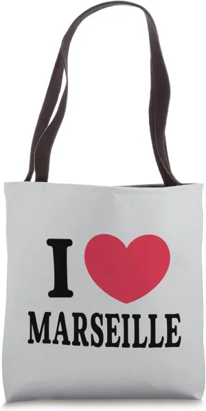 I Love Marseille Tote Bag