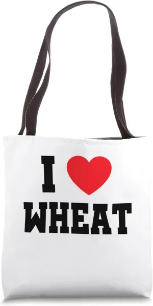 I Love Wheat Tote Bag