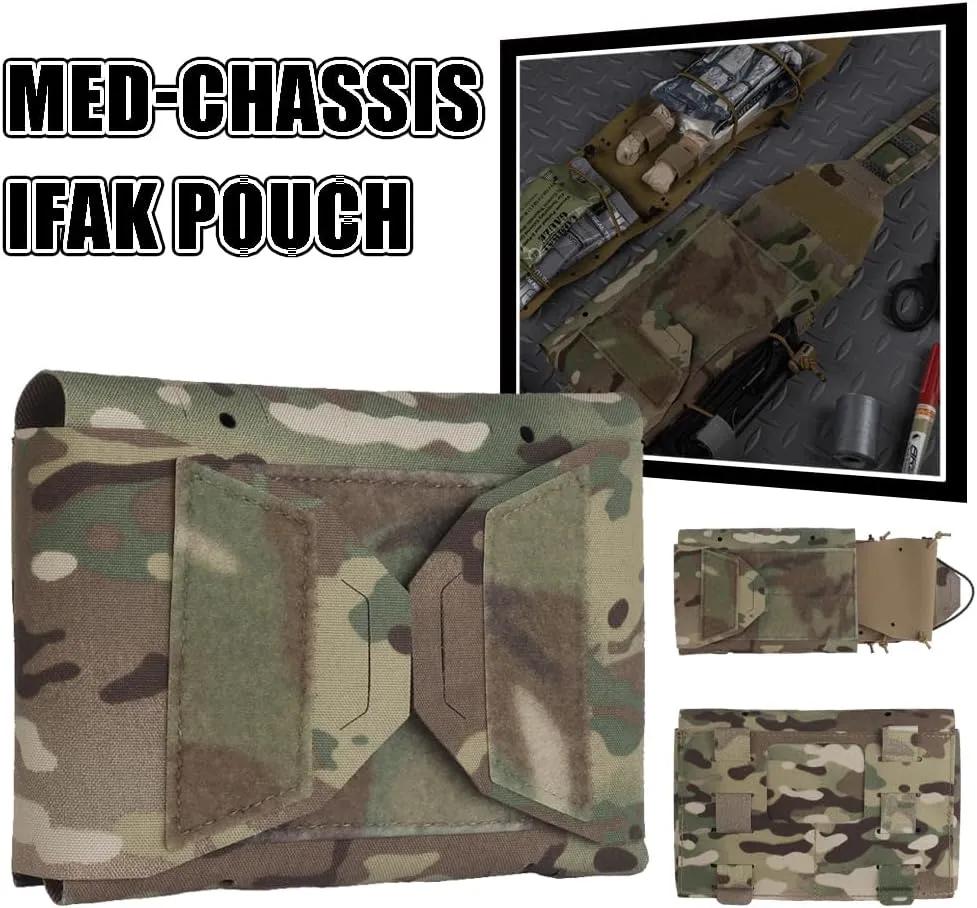 IFAK Pouch MOLLE Rapid First-aid Belt Pouch Survival Two-Piece System Med Roll Handle Bag