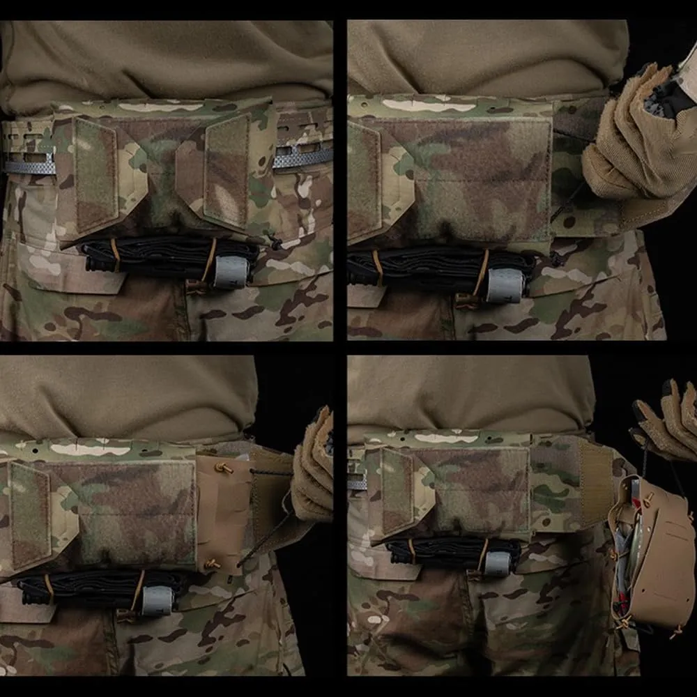 IFAK Pouch MOLLE Rapid First-aid Belt Pouch Survival Two-Piece System Med Roll Handle Bag