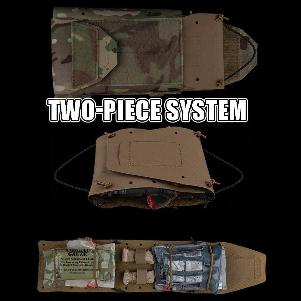 IFAK Pouch MOLLE Rapid First-aid Belt Pouch Survival Two-Piece System Med Roll Handle Bag