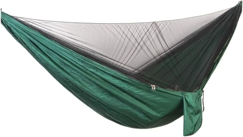 Indoor Hammock Chairs Outdoor Camping Quick-Open Mosquito Net Hammock 210T Nylon Hammock with Mosquito Net Outdoor Swing Hammock Hanging hammocks