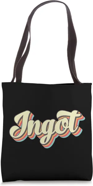 Ingot TShirt Retro Art Baseball Font Vintage Tote Bag