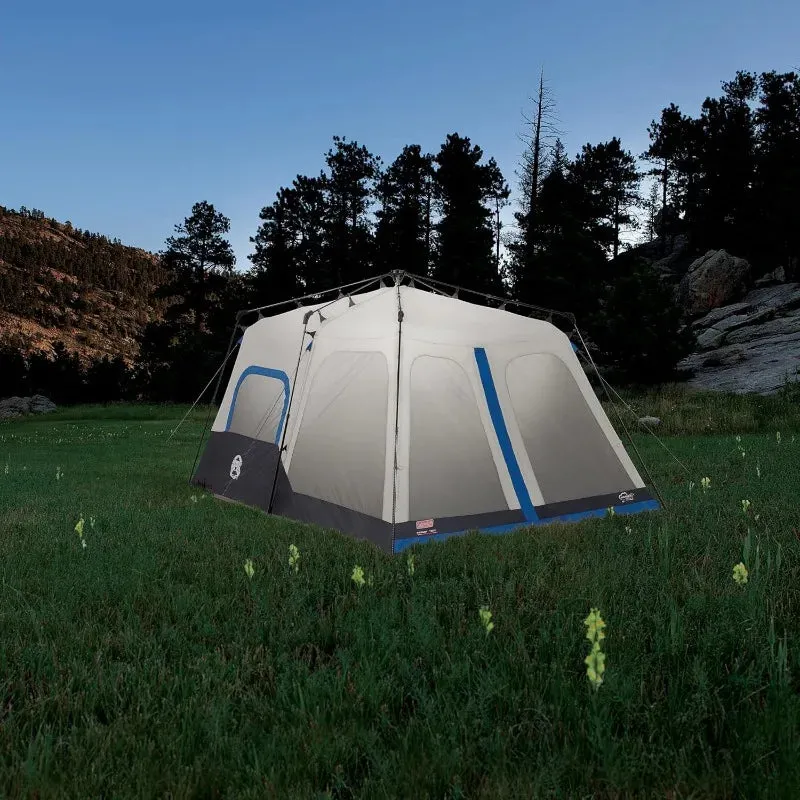 Instant Cabin Camping Tent with Preattached Poles, Air Vent with 1-Minute Setup, 4/6/8/10 Person