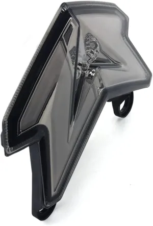 Integrated LED Turn Signal Tail Light for 2013-2024 Kawasaki Z125 Pro / 2013-2016 NINJA ZX-6R 636 Z800 (SMOKE)