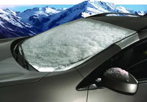 Intro-Tech Automotive SU-06-S Custom Fit Windshield Winter, Snow, Ice and Frost Shade for Select Subaru GL-Series Sedan/Wagon Models, Silver
