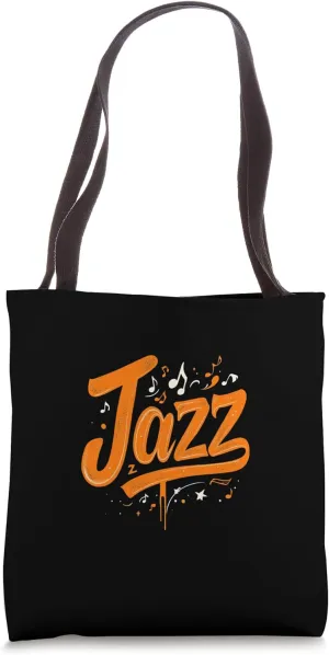 Jazz Typography Tote Bag
