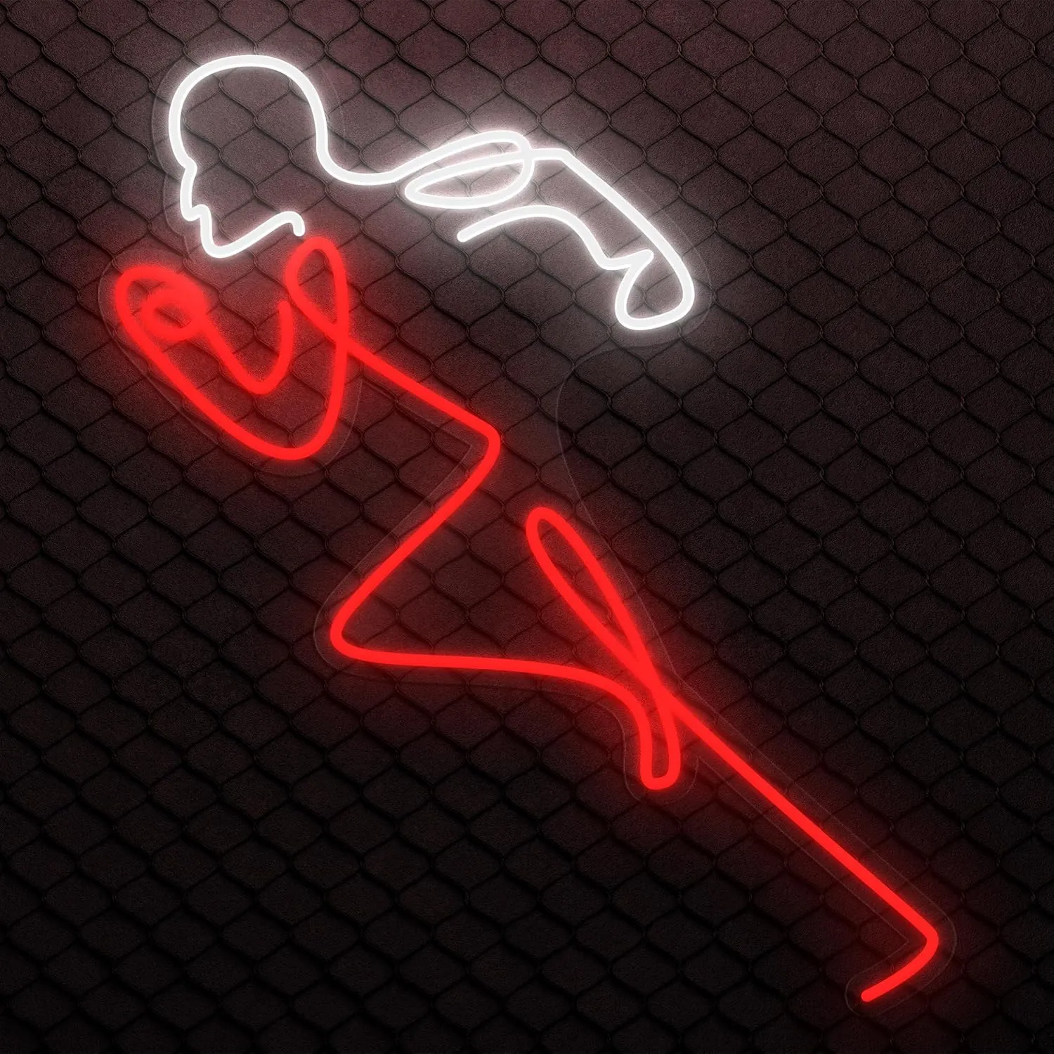 Jogging Man Sign - Runner LED Light, Sport LED Sign, Gym Wall Art Decor, Home and Bar Neon Light, Fitness Club Decor, Neon Sign for Clubs, USB Plug, Motivational Running Neon Light