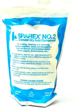 JTS SPAREX No 2 Granular Dry Acid Pickling Compound 2.5Lbs for Cleaning Oxidation