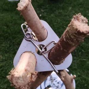 kamp paslanmaz rafı barbekü üçgen piknik tripod asılı kanca işlevli Privacy-focused braketi halka Açık yüzük çok Must-have item taşınabilir tencere