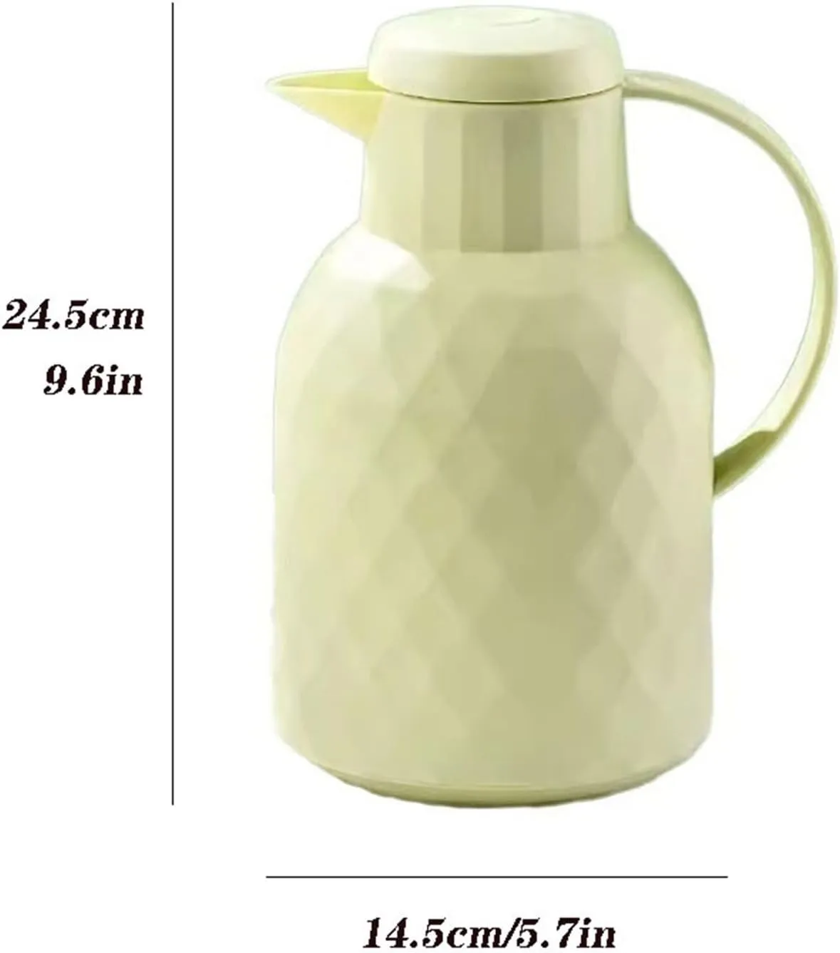 KAVERN Thermal Coffee Carafe Jug,1L Large Capacity Household Outdoor Small Coffee Pot Vacuum Flask Glass Liner Thermos Insulation Pot (Color : Blu)(Blu)