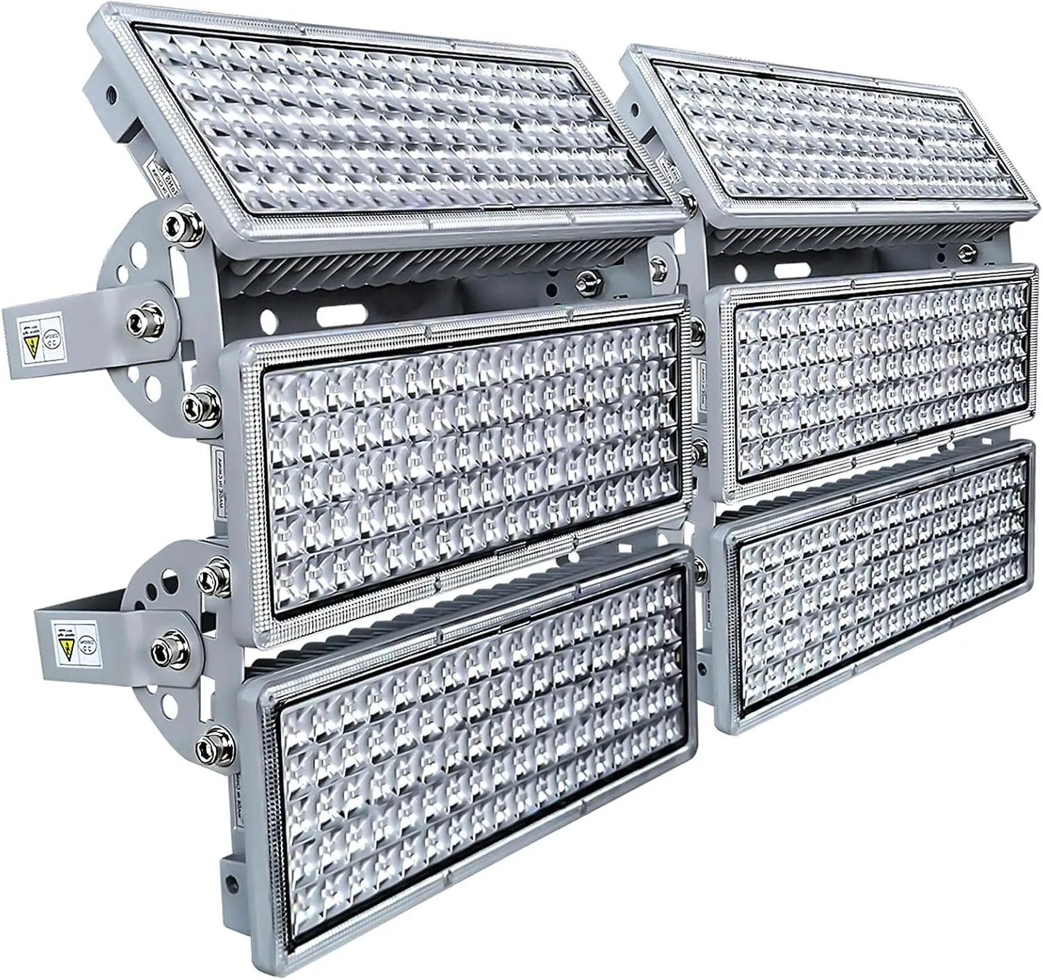 Kekeou 600W LED Flood Lights Outdoor - 2 Pack 300W Stadium Arena Lights, 66000LM 6500K, Adjustable Angle, IP67 Waterproof for Playground