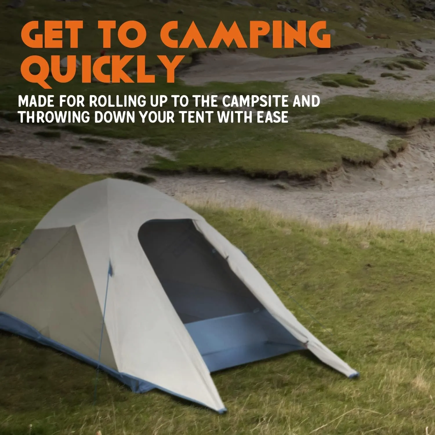 Kelty Tanglewood 2 or 3 Person Backpacking and Car Camping Tent – Sturdy Frame, Quick Corners for Easy Setup, Double Stake Vestibule, Clip-on Rainfly
