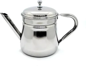 KERAM Percolator Coffee Pot, 13.52 fl oz / 400 ml, 6-8 Cup Capacity, Stainless Steel, portable coffee maker for camping pour over non electric