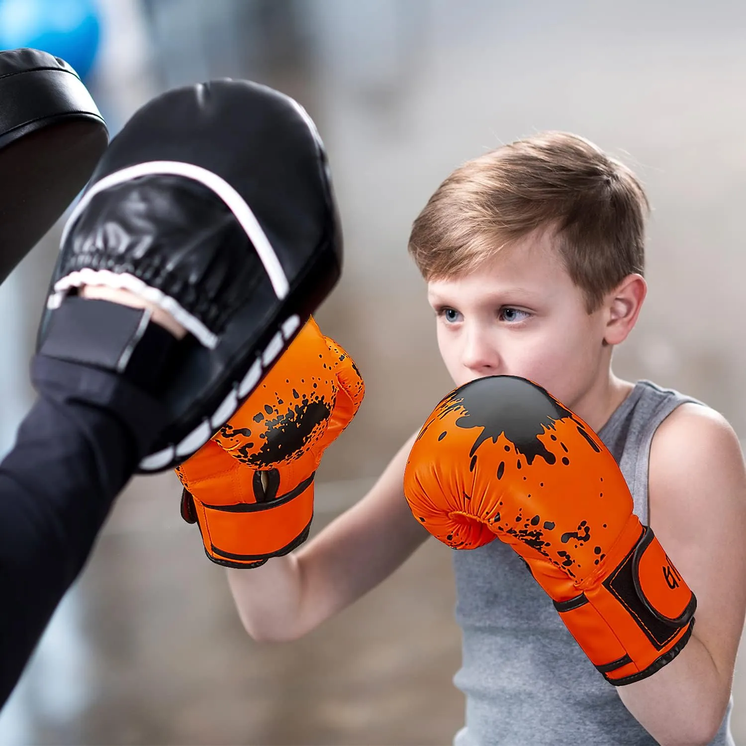 Kids Boxing Glove 6oz 8oz, Youth, Boys and Girls Training Sparring Gloves for Punching Bag, Kickboxing, Muay Thai, MMA, Gift for Age 6-15 Years