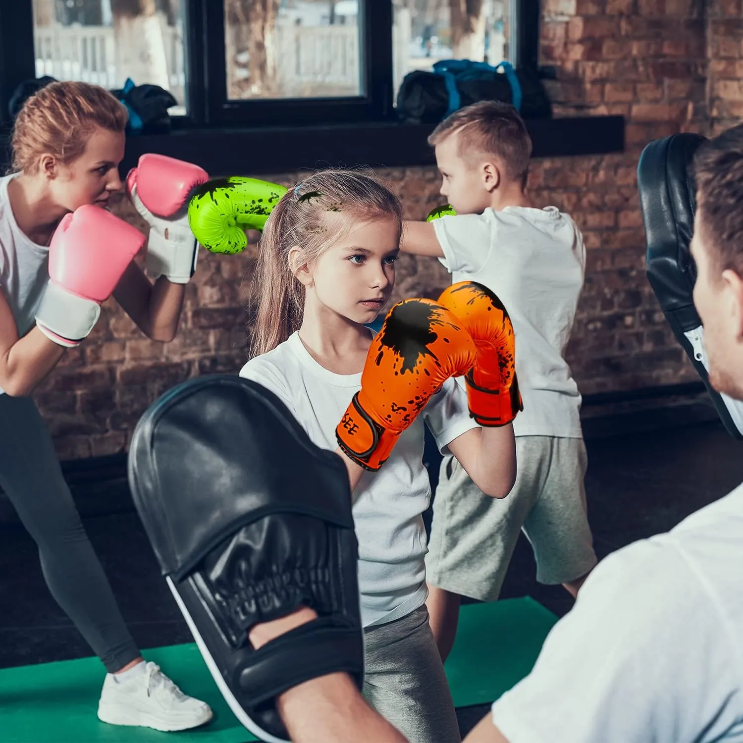 Kids Boxing Glove 6oz 8oz, Youth, Boys and Girls Training Sparring Gloves for Punching Bag, Kickboxing, Muay Thai, MMA, Gift for Age 6-15 Years