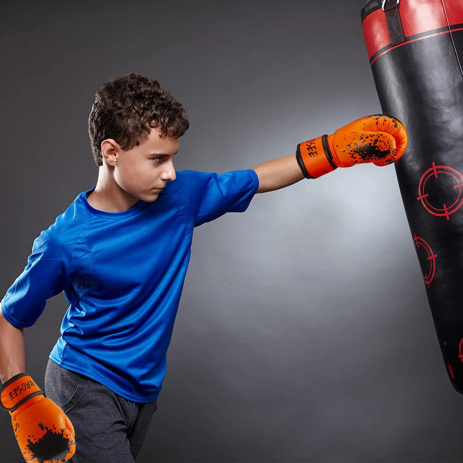 Kids Boxing Glove 6oz 8oz, Youth, Boys and Girls Training Sparring Gloves for Punching Bag, Kickboxing, Muay Thai, MMA, Gift for Age 6-15 Years