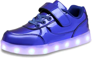 Kids Light Up Shoes LED Sneakers High Top USB Charging Flashing Trainers for Child Girls Boys