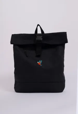 kingfisher recycled roll-top backpack
