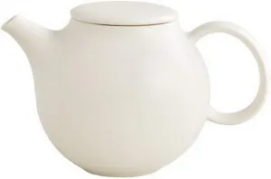 KINTO 17140 PEBBLE Teapot, 16.9 fl oz (480 ml), White, Gift Present
