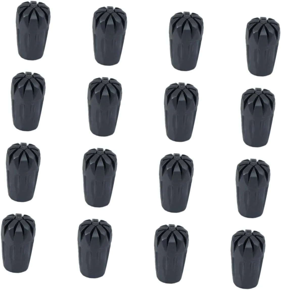 Kisangel 16 Pack Walking Stick Tip Covers Trekking Pole Foot Covers for Outdoor Activities