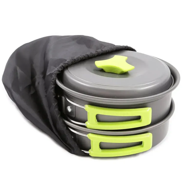 Kitchen Cookware Sets - Alumina Material Camping Pots and Pans Set - 9 Pieces Camping Essentials