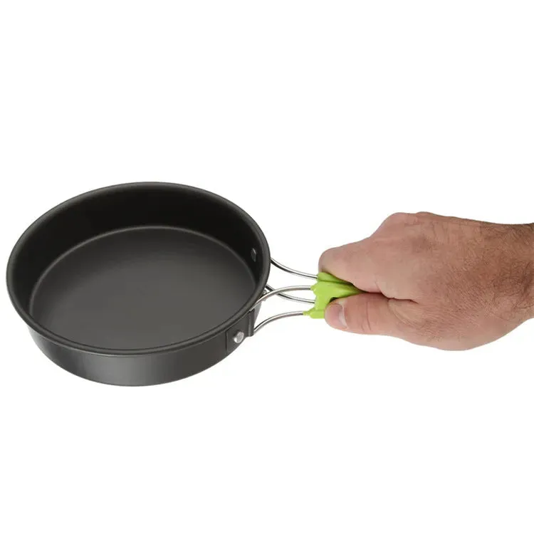 Kitchen Cookware Sets - Alumina Material Camping Pots and Pans Set - 9 Pieces Camping Essentials