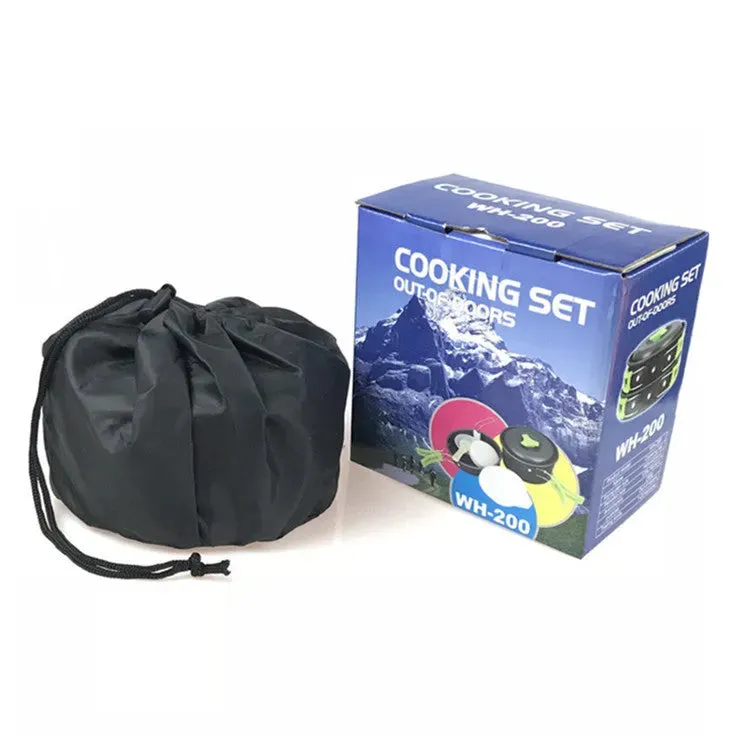 Kitchen Cookware Sets - Alumina Material Camping Pots and Pans Set - 9 Pieces Camping Essentials