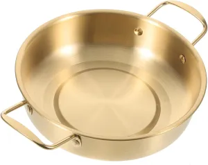 Korean Stainless Steel Noodle Pot with Ergonomic Handles Portable Food Storage for Outdoor Cooking for Camping Picnics and Dinner Parties