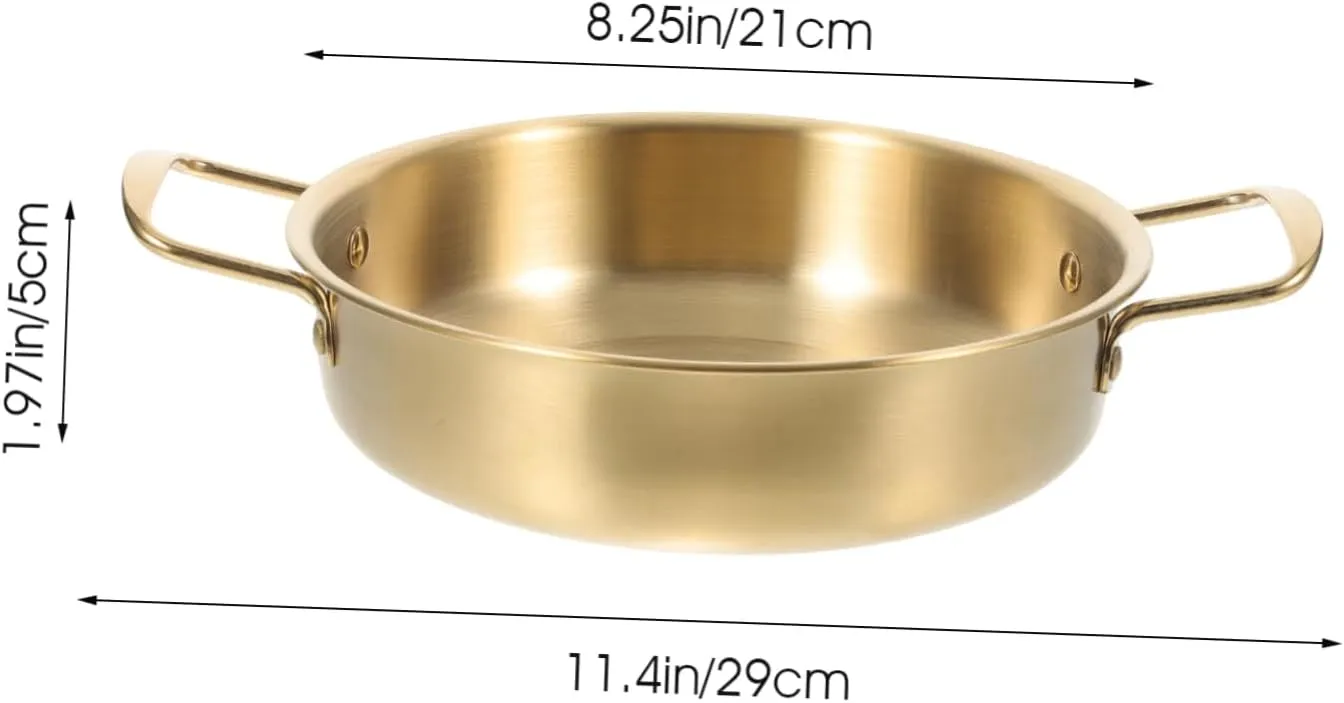 Korean Stainless Steel Noodle Pot with Ergonomic Handles Portable Food Storage for Outdoor Cooking for Camping Picnics and Dinner Parties