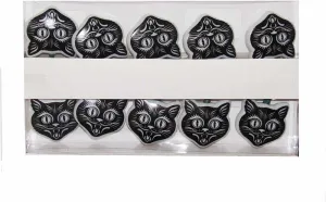 Kurt S. Adler Kurt Adler 10 Orange Flicker LED Black Cat Light Set