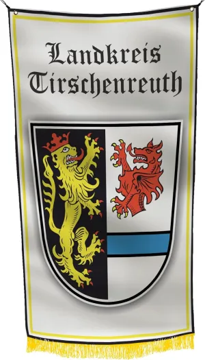 Landkreis Tirschenreuth Germany 3x5 feet Flag Banner Vivid Color Double Stitched Brass Grommets (Tirschenreuth)