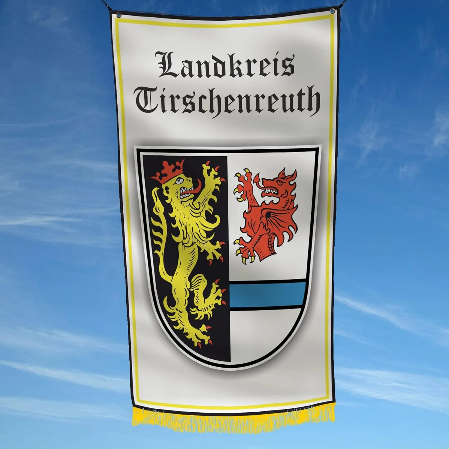 Landkreis Tirschenreuth Germany 3x5 feet Flag Banner Vivid Color Double Stitched Brass Grommets (Tirschenreuth)