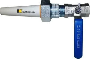 Large Ceramic Sandblaster Assembly: C1 (5/16" ID) Nozzle Tip, Steel Ball Valve & Holder - Professional Abrasive Blasting Nozzle Replacement