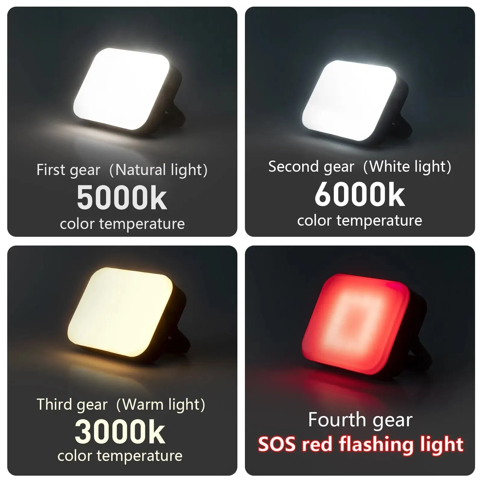 LED Camping Light | USB Charging Portable Tent Lantern | Emergency Flashlight with Four Gear Dimming for Outdoor Hiking
