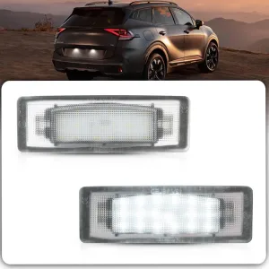 Led License Plate Light for 2006-2021 Hyundai Sona'ta Tuc'son 6500K Xenon White Canbus Error Free Rear Led Tag Number Plate Lamps OEM 92501-2G000