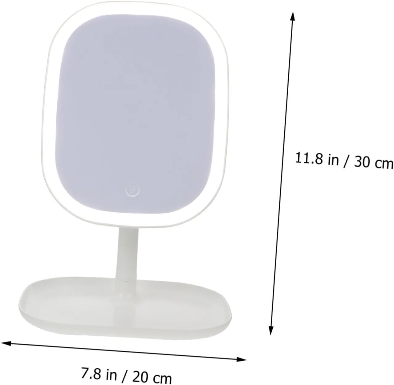 Led Makeup Mirror Touch Control Tabletop Beauty Mirror Desktop Mirror Simple Led Mirror Dressing Mirror 3 Options for Home