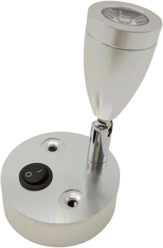 Led Marine Reading Light with Brushed Nickel 2 Pack Warm Lighting 3000k 3w 24v Lights