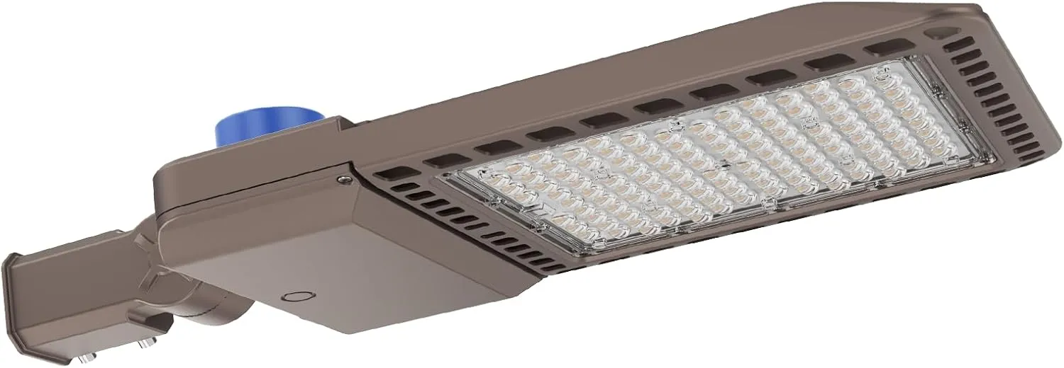LED Parking Lot Light, 150W, 21000LM 5000K Daylight, LED Shoebox Light with Dusk to Dawn Photocell,Adjustable Slipfitter Mount, IP66 Waterproof Parking Lot Light for Parking Lot Street Roadway