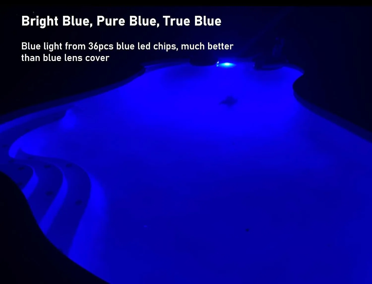 LED Pool Lights for Inground Pool 120V 40W Blue Pool Light Bulb Replacement for Pentair Hayward Pool Light Fixture