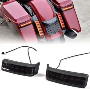 LED Saddlebag Tail Light for Ultra Limited 14-23, LED Side Luggage Run Brake Turn Signal Tail Light Lamp for Harley Touring Street Road Electra Glide Ultra Limited Classic CVO 2014-2023