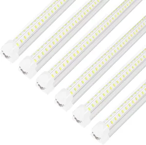 Led Shop Lights,Led Shop Lights 4FT 50W 6500K 7000LM Clear White,Shop Light 4FT 110V Linkable Integrated V-Shape for Shop Garage,Warehouse,Workbench and Workshop Commercial Bay Lighting(6-Pack)