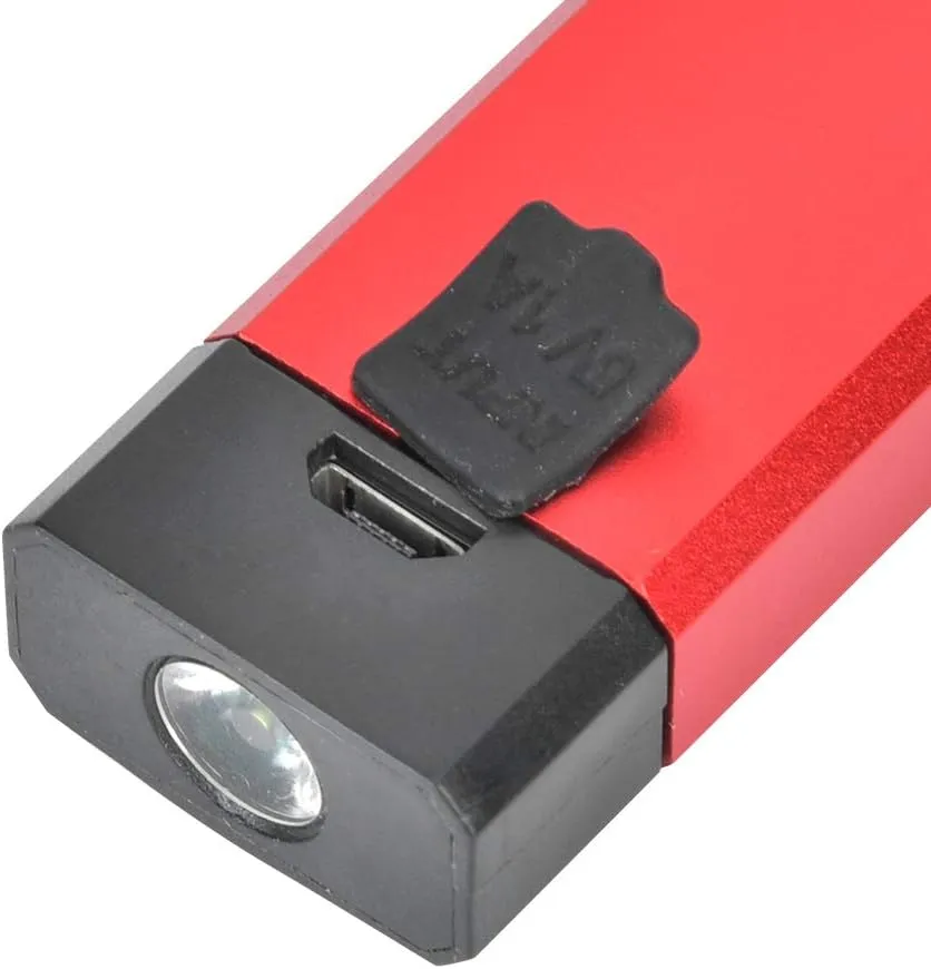 LED Work Light,USB Charging Working Light Car Maintenance Outdoor Lighting Camping Magnetic Emergency LED Tent Lamp for Hiking Fishing Camping (WL03 Long Style (with Pen Clip) 500 mAh)