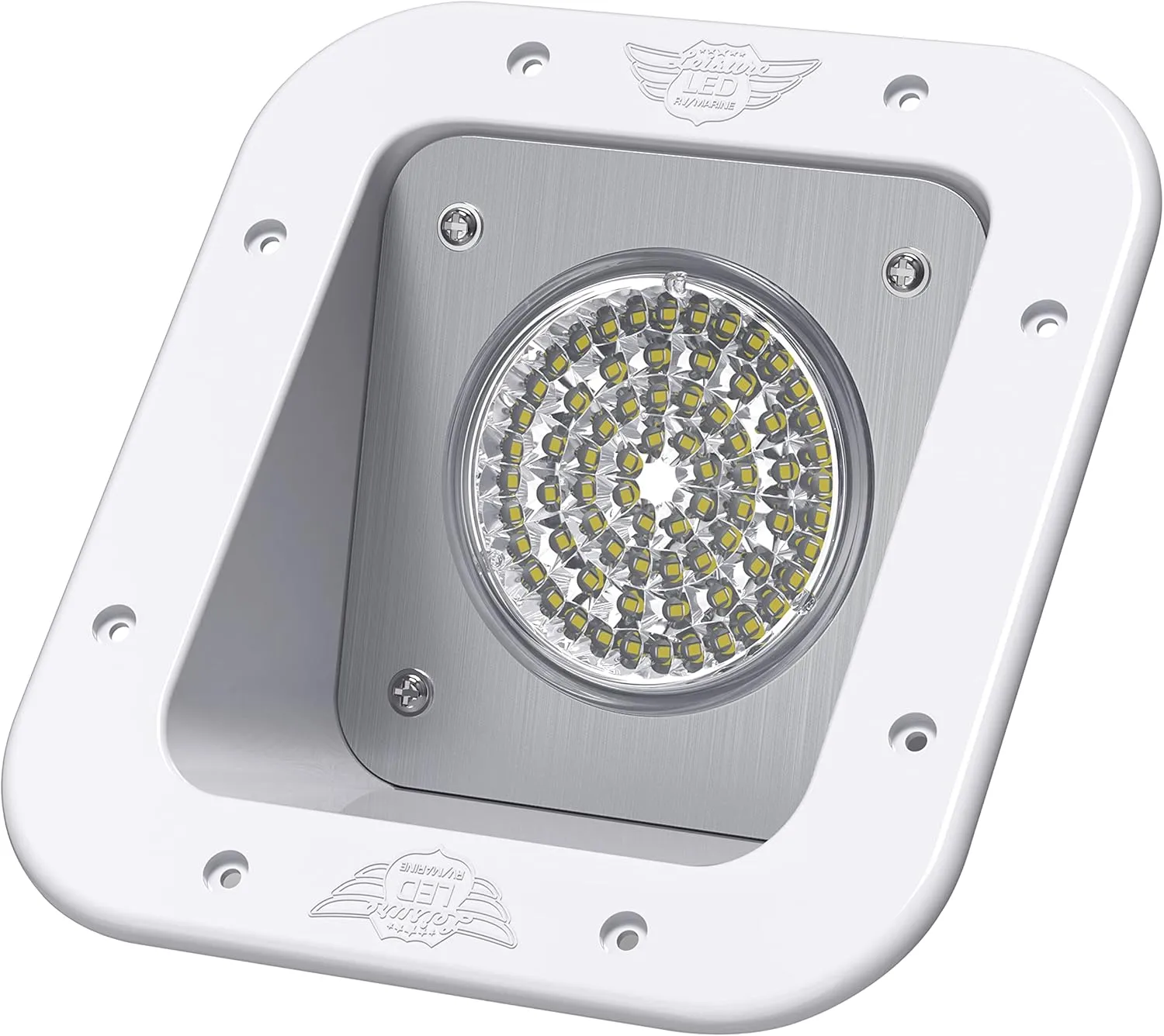 Leisure LED RV Exterior Flood Porch Utility Light - White 12v 1100 Lumen Lighting Fixture Replacement Lighting for Weekend Warrior RVs, Trailers, Campers, 5th Wheels (White)