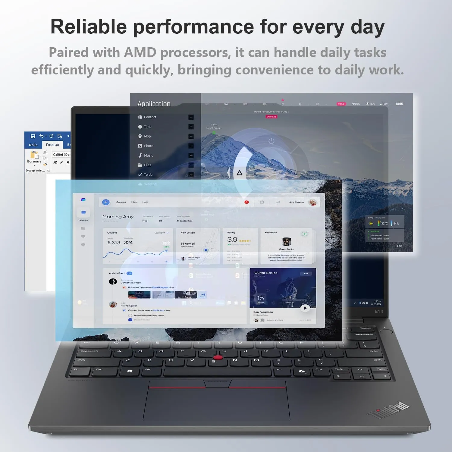 Lenovo ThinkPad E14 Gen 6 Business Laptop, 14" WUXGA, AMD Ryzen 5 7535U up to 4.55GHz, 32GB DDR5 RAM, 2TB SSD, Fingerprint, Backlit, HDMI, Wi-Fi 6, Win 11 Pro, Bundle with ADATA 512GB External SSD