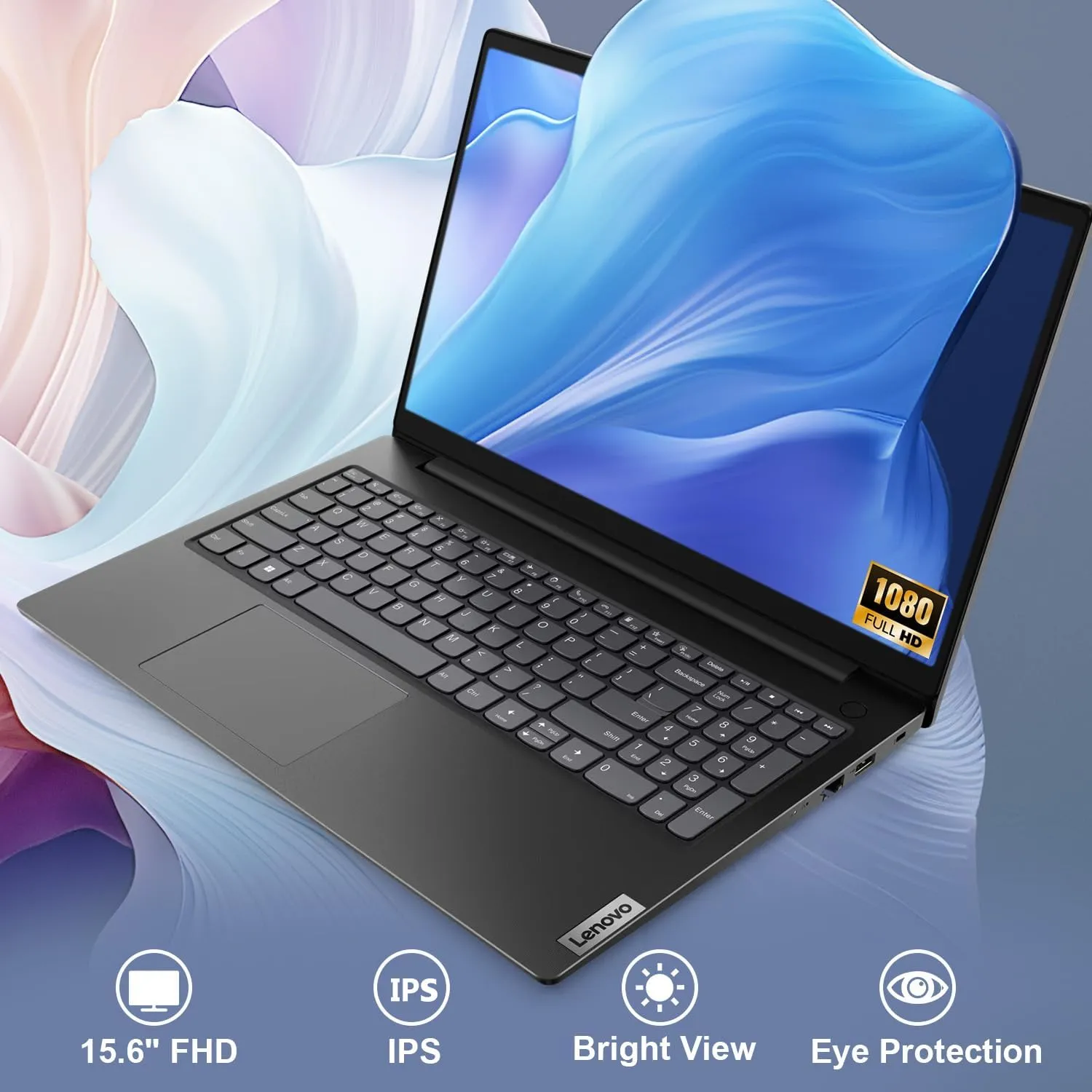 Lenovo V15 Laptop | 15.6" FHD Anti-Glare Display | AMD Ryzen 7 7730U | 40GB RAM | 2TB PCIe SSD | HDMI | Type-C | Webcam | Wi-Fi | with ADATA 512 External SSD Bundle | Windows 11 Pro | Black